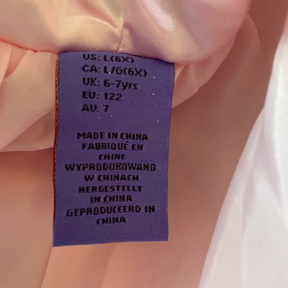 Light pink velvet dress. Size L 6X. Dream play - Picture 9 of 11